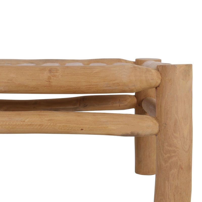 Table basse bois flotté teck BRANCHE 120cm