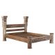 Lit ethnique en bois ancien INDIA 160x200cm