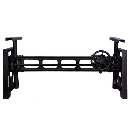 Pied fonte élévateur manivelle IRON 150cm noir