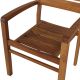 Fauteuil jardin teck huilé JATI 62cm empilable