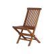 Chaise huilée teck jardin pliante JATI 45cm modèle folding