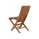 Chaise teck huilée pliante JATI 48cm modèle miami