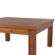 Table basse extérieur teck huilée 80cm JATI carrée