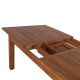 Table jardin extensible bois teck huilé rectangulaire 150/200cm JATI