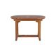 Table jardin teck huilé extensible 8 à 12 personnes JATI 120/180cm Ovale