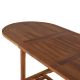 Table teck jardin huilé ovale 150/200cm extensible JATI