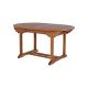 Table teck extérieur huilée 150/200cm extensible JATI