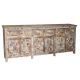Grand buffet indien mosaïque bois MOZAIK 250cm