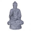 Statue bouddha assis h120cm BUDDHA GRC noir patiné