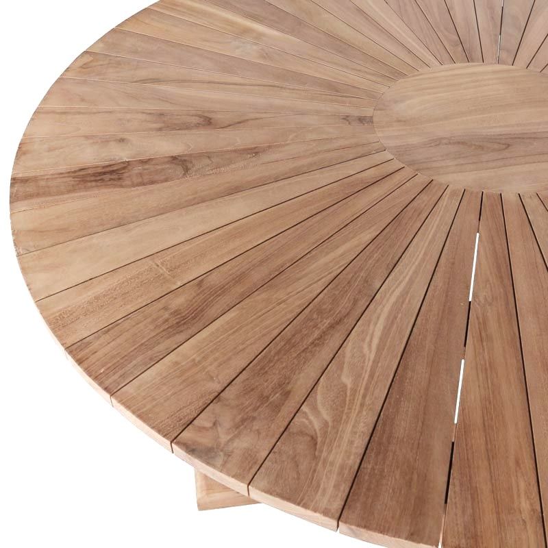 Table teck ronde Ø120cm JATI