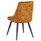 Dossier Chaise tissu velours coloré pieds métal 48cm SEDIA Castel