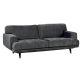 Canapé 3 places tissu recyclé CHESTER Nogent 210cm GRIS